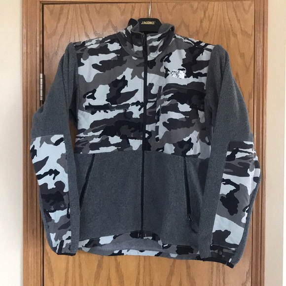 north face grey camo